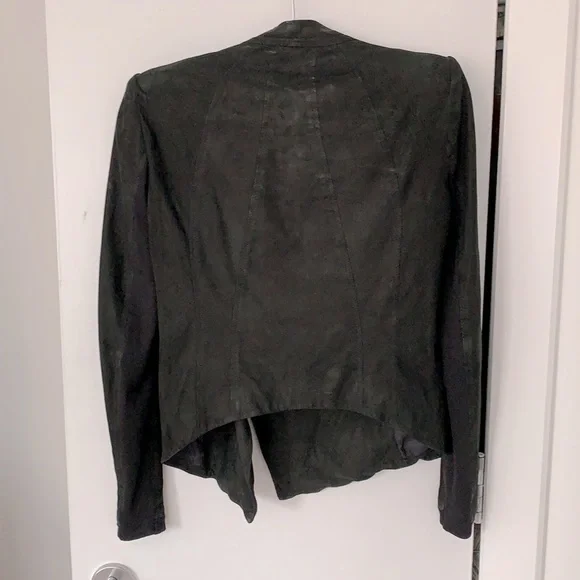 Helmut Lang Anaconda Black Distressed 100% Lambskin Jacket Blazer NWT Vintage